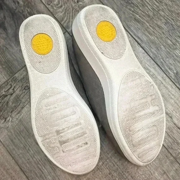 Fitflop Superskate Snake Gray Loafers size 6.5 comfort walking slip on sneaker - Picture 5 of 8